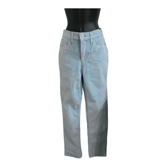 Levi’s light blue 724 CORDUROY HIGH RISE STRAIGHT PANTS size 28x32 new - Picture 4 of 15